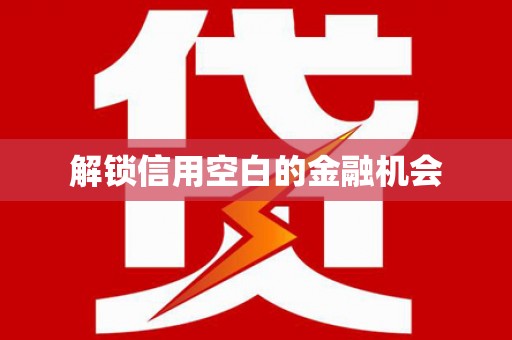 庄浪解锁信用空白的金融机会