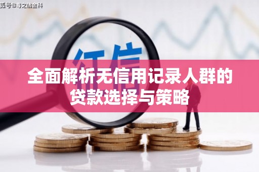 庄浪全面解析无信用记录人群的贷款选择与策略