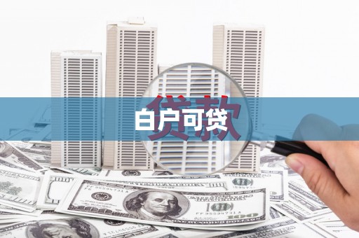 庄浪白户可贷