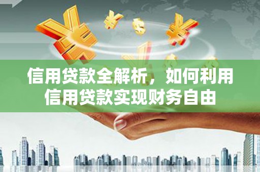 庄浪信用贷款全解析，如何利用信用贷款实现财务自由