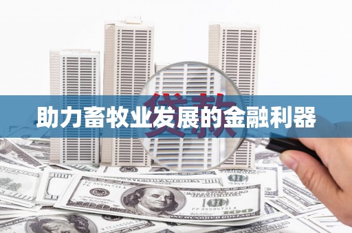 庄浪助力畜牧业发展的金融利器