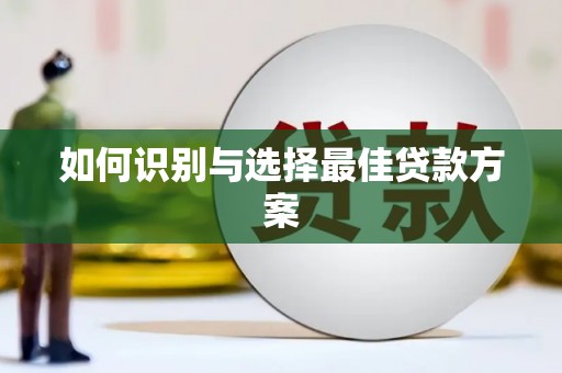 庄浪如何识别与选择最佳贷款方案