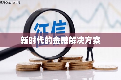 庄浪新时代的金融解决方案