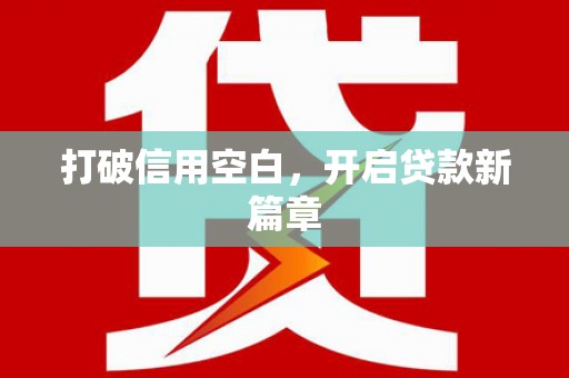 庄浪打破信用空白，开启贷款新篇章
